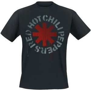 Red Hot Chili Peppers Tričko Stencil Čierna 2XL