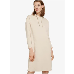 Cream Women's Sweatshirt Dress Tom Tailor - Women