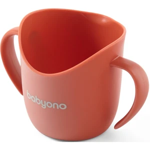 BabyOno Tréninkový hrneček s oušky Flow - cihlový