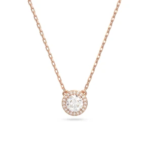 Swarovski Oslnivý bronzový náhrdelník s krystalem Constella 5636272