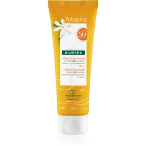 Klorane Monoï & Tamanu ľahký ochranný krém na tvár SPF 50+ 50 ml