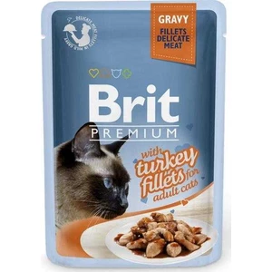 Brit Premium Cat Delicate Fillets ve šťávě s krůtou 85g