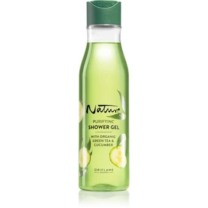 Oriflame Love Nature Green Tea & Cucumber čistiaci sprchový gél s kyselinou mliečnou 250 ml