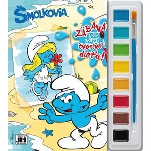 Vymaľovanka s farbami Šmolkovia