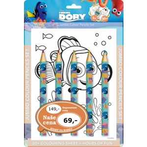 Omalovánka s maxi pastelkami Hledá se Dory [Papírenské zboží]