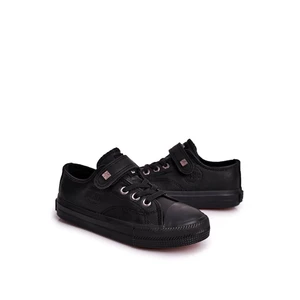 Children's Leather Sneakers BIG STAR EE374034 Black