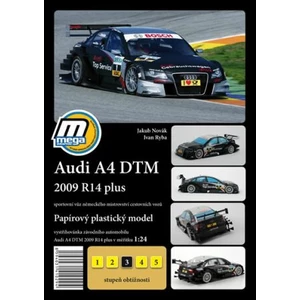 Audi A4 DTM 2009 R14 plus/papírový model [Papírenské zboží]