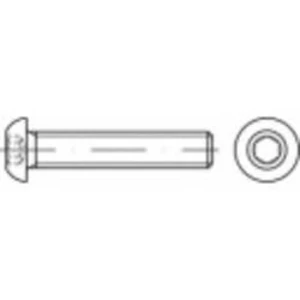 Čočkový šroub TOOLCRAFT TO-5380887, N/A, M10, 25 mm, nerezová ocel, 100 ks