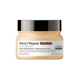 L´Oréal Professionnel Regeneračná maska pre poškodené jemné vlasy Serie Expert Absolut Repair Gold Quinoa + Protein ( Gold en Masque) 250 ml
