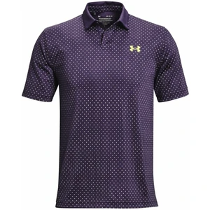 Under Armour UA Performance Printed Mens Polo Shirt Twilight Purple M