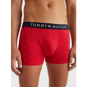 Červené pánské vzorované boxerky Tommy Hilfiger - Pánské