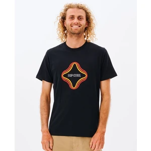 Tričko Rip Curl SURF REVIVAL VIBRATIONS TEE  Black