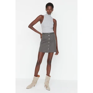 Trendyol Skirt - Gray - Mini