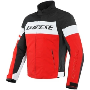 Dainese Saetta D-Dry White/Lava Red/Black 50 Textiljacke