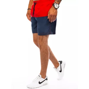 Men's Red and Dark Blue Dstreet Swimming Shorts