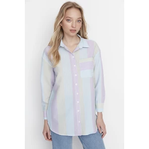 Trendyol Shirt - Purple - Relaxed fit