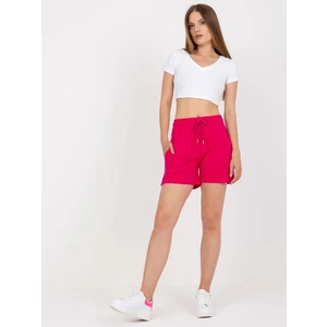 Basic fuchsia sweatpants with pockets RUE PARIS