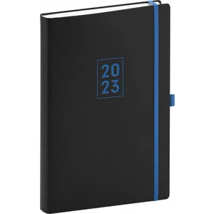 Denní diář Nox 2023, černý / modrý
