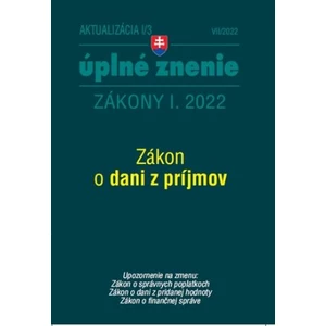 Aktualizácia I/3 2022 – daňové a účtovné zákony