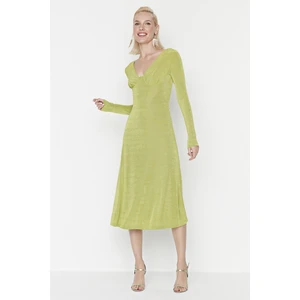 Trendyol Light Green Accessory Detailed Dress