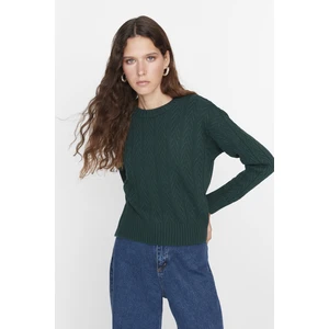 Trendyol Sweater - Green - Regular fit