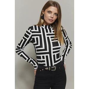 Blusa da donna Cool & Sexy LPP1133-1/Black White