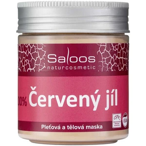 Saloos Jílová Maska Červený Jíl tělová a pleťová maska pro unavenou pleť 140 g