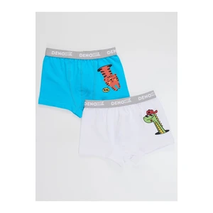 Denokids Boxer Shorts - Blue - Graphic