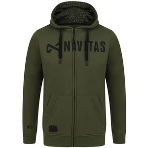 Navitas mikina core zip hoody green - m