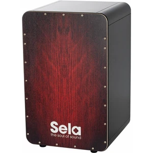 Sela SE 046 CaSela Dřevěný cajon Black/Red Dragon