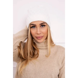 Cap with fleece Kratka K204 white