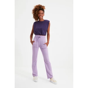 Trendyol Sweatpants - Purple - Straight