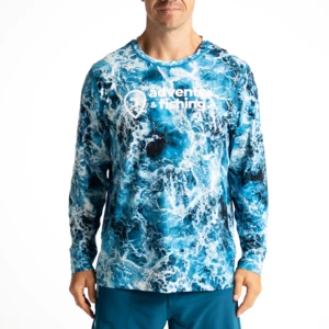 Adventer & fishing Tee Shirt Functional UV Shirt Stormy Sea M