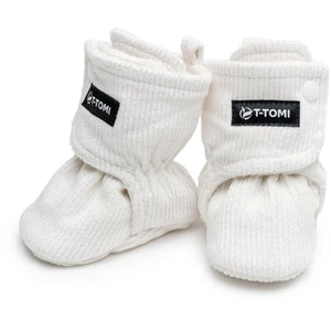 T-TOMI Booties Cream detské capačky 0-3 months Warm