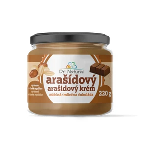 Dr. Natural Arašídový krém s mléčnou čokoládou 220 g