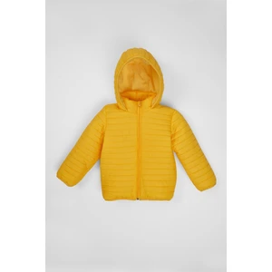 zepkids Boys' Yellow Color Fleece Hooded Coat.