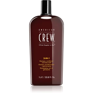 American Crew Hair & Body 3-IN-1 šampón, kondicionér a sprchový gel 3 v 1 pro muže 1000 ml