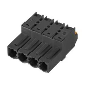 Zástrčkový konektor na kábel Weidmüller SLF 7.62HP/05/180G SN BK BX 1043620000, 37.48 mm, pólů 5, rozteč 7.62 mm, 48 ks
