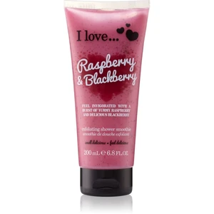 I love... Raspberry & Blackberry sprchový peeling 200 ml