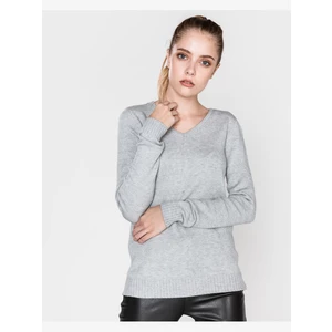 Light grey basic sweater VILA Viril - Women