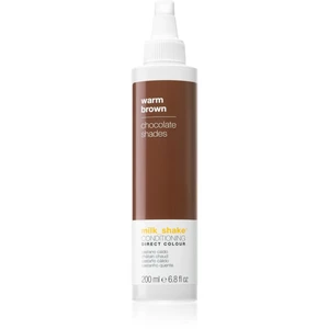 Milk Shake Direct Colour tónovací kondicionér pro hnědé odstíny vlasů Warm Brown 200 ml