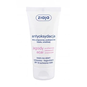 Ziaja Acai Berry Antioxidation SPF10 50 ml denní pleťový krém na všechny typy pleti; na citlivou a podrážděnou pleť; na unavenou pleť