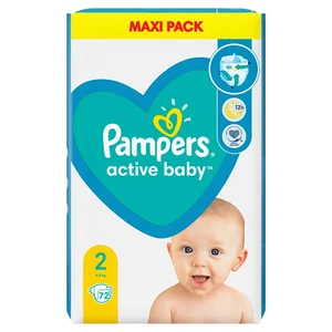 PAMPERS New Baby vel.2 Dětské plenky 3-6kg 72 ks