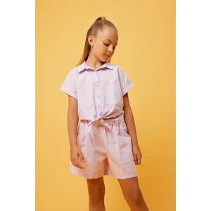 DEFACTO Crop Short Sleeve Shirt