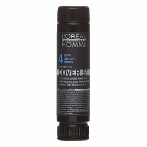 L´Oréal Professionnel Gelová barva na vlasy pro muže Homme Cover 5 3 x 50 ml 4 Medium Brown