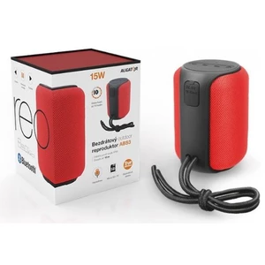 Bluetooth outdoorový reproduktor ALIGATOR ABS3, micro SD, červená
