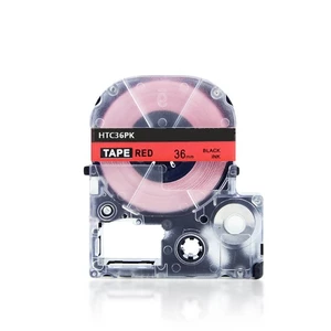 Epson HTC36PK, 36mm x 8m, černý tisk / ružový podklad, kompatibilní páska