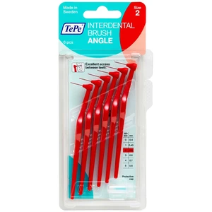 TePe Medzizubné kefky Angle 6 ks 0,5 mm red