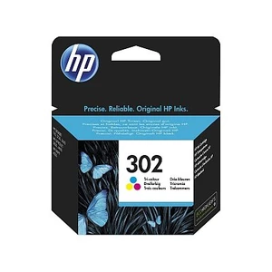 Náplně a tonery - originální cartridge hp f6u65ae, 302, tri-color