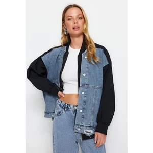 Trendyol Black Oversize Denim Jacket